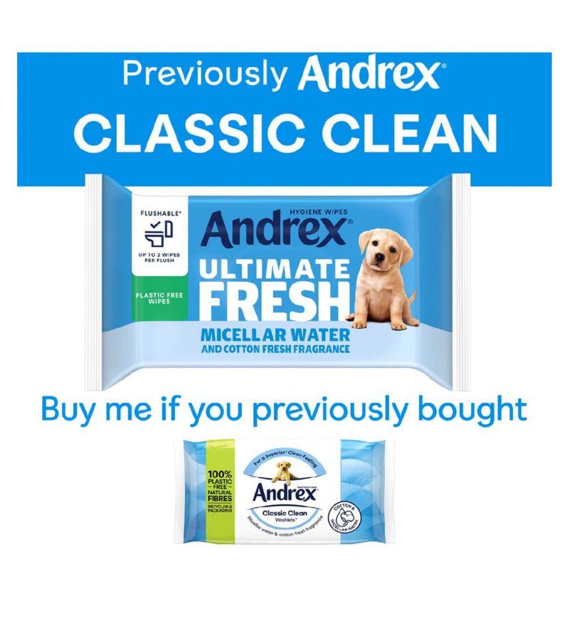 Andrex Ultimate Fresh Hygiene Wipes 36 count - British product