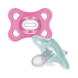 MAM Comfort soother for babies 3-12 months 2 pack pink, imported from the UK