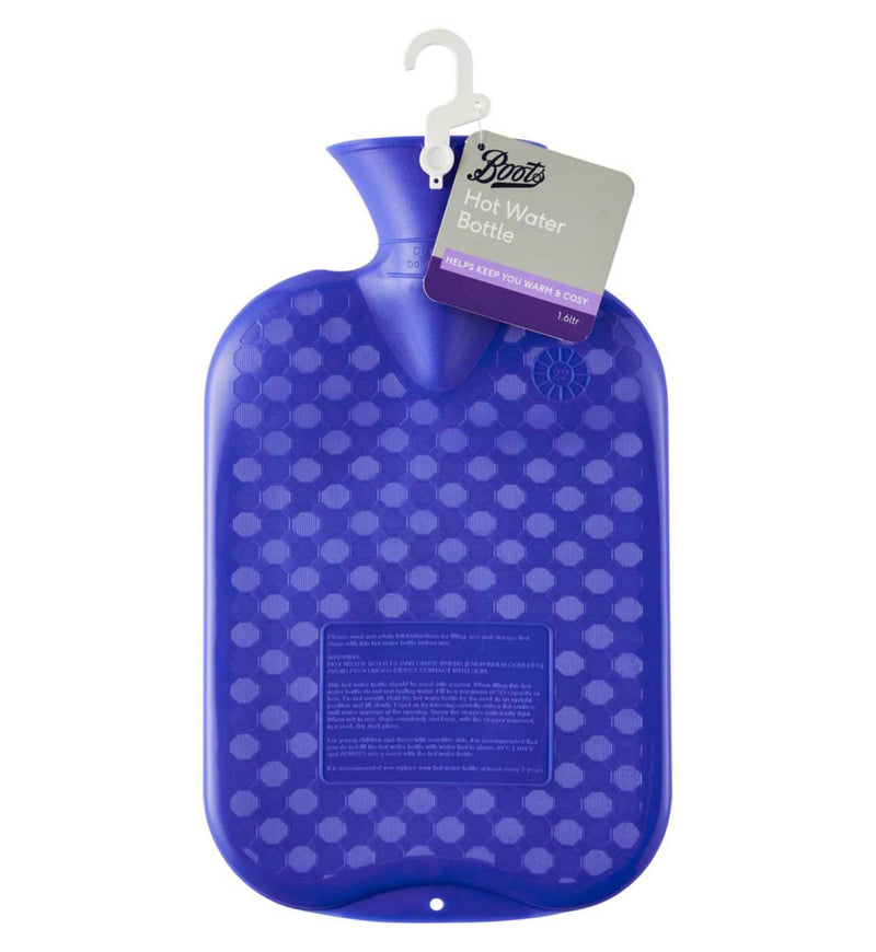 Boots Hot Water Bottle Uncovered 1.6 Litres - British product
