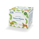Aqua Wipes Essentials biodegradable baby wipes 56s 12 packs - British product