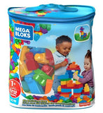 Mega Blocks Big Building Bag Blue Building Blocks 60pc, imported from the UK