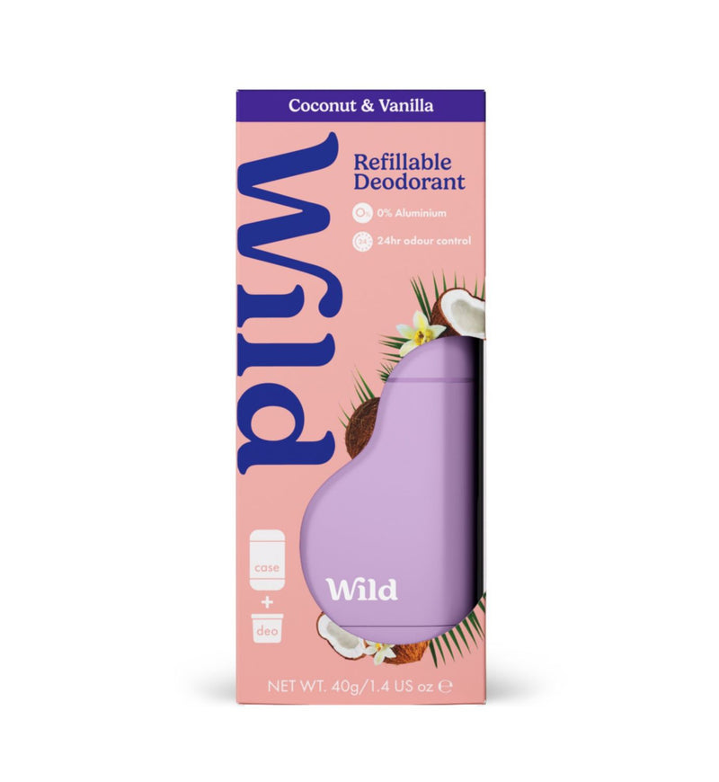 Wild Coconut and Vanilla Deodorant Refill Starter Pack (British brand)