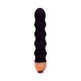 Ann Summers Rippled Silicone Vibrator Black 4.5 Inch