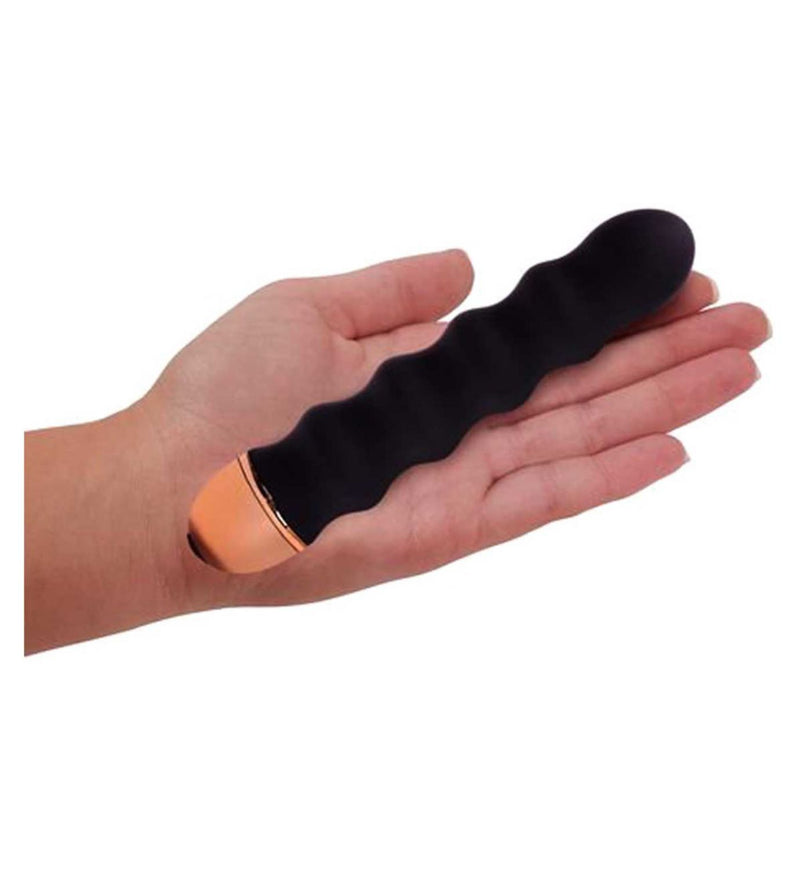 Ann Summers Ripple Silicone Vibrator Schwarz 4,5 Zoll - Britisches Produkt