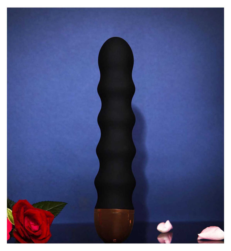 Ann Summers Ripple Silicone Vibrator Schwarz 4,5 Zoll - Britisches Produkt