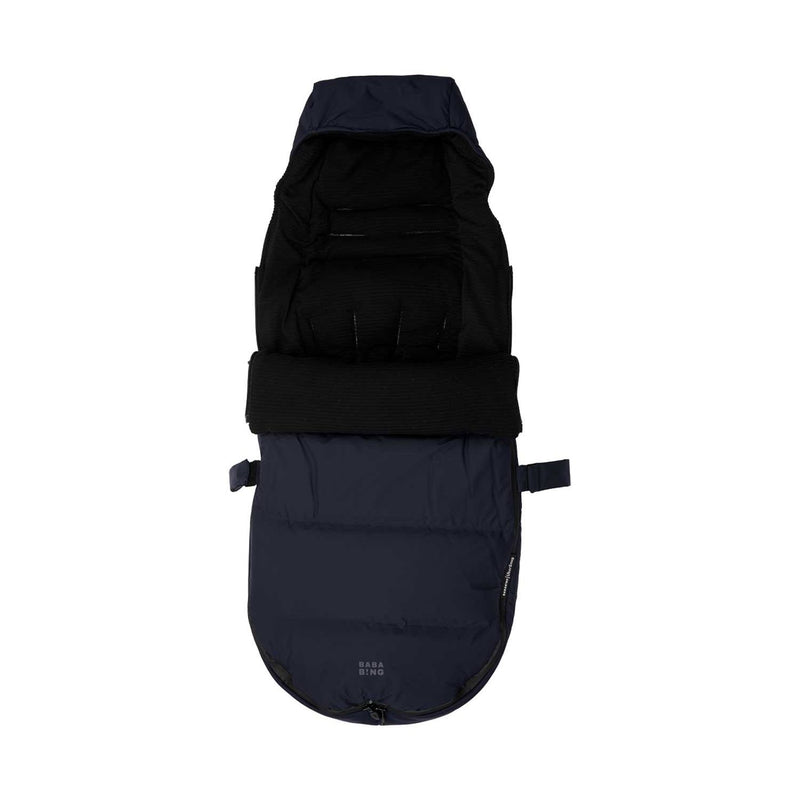Bababing universal fitting pushchair footmuff navy blue - British product