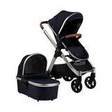 Boots Bababing Raffi 3 in 1 Travel System Pushchair Navy Blue with Footmuff- Buy online at McGrocer