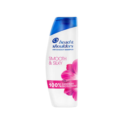 Boots Head & Shoulders Smooth & Silky Anti-Dandruff Shampoo for Frizzy Hair 400ml- Buy online at McGrocer