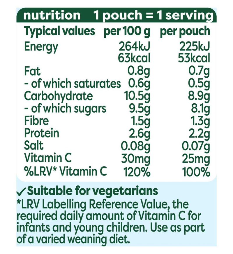 Heinz Immunity Support strawberry yogurt baby food 85g (British brand)