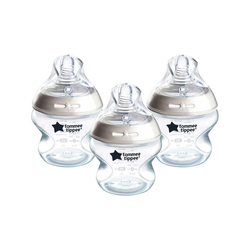 Tommee Tippee Natural Start anti-colic baby bottle pack of 3, UK version