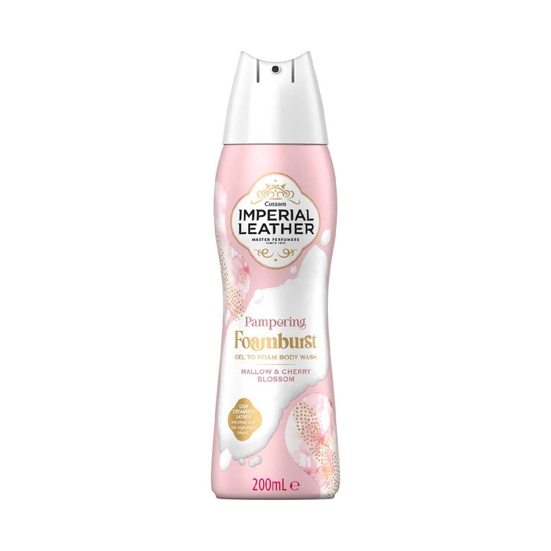 Imperial Leather Foamburst shower gel Mallow & Cherry Blossom 200ml, UK version
