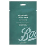 Boots Boots Men Expert Skin Purifying Charcoal Sheet Mask- Buy online at McGrocer