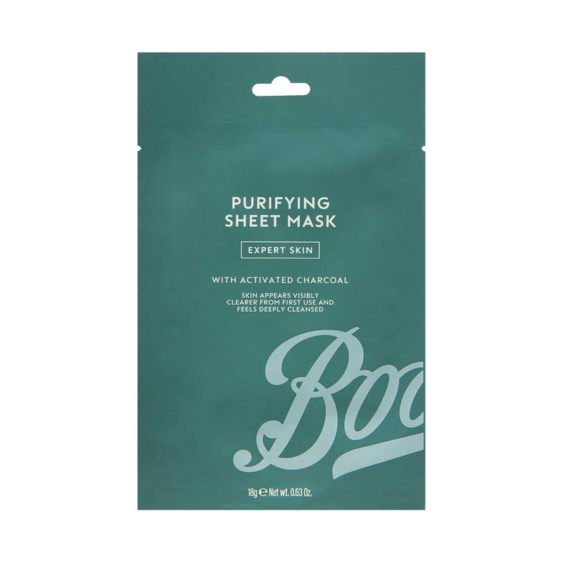 Boots Men Expert charcoal sheet mask - British product