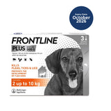 Frontline flea treatment small dog 2-10kg 3 pipettes - British product