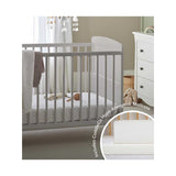 CuddleCo Juliet Cot Bed Dove Grey with Lullaby Mattress
