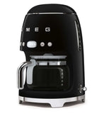 Smeg black drip coffee machine 1.4L, UK version