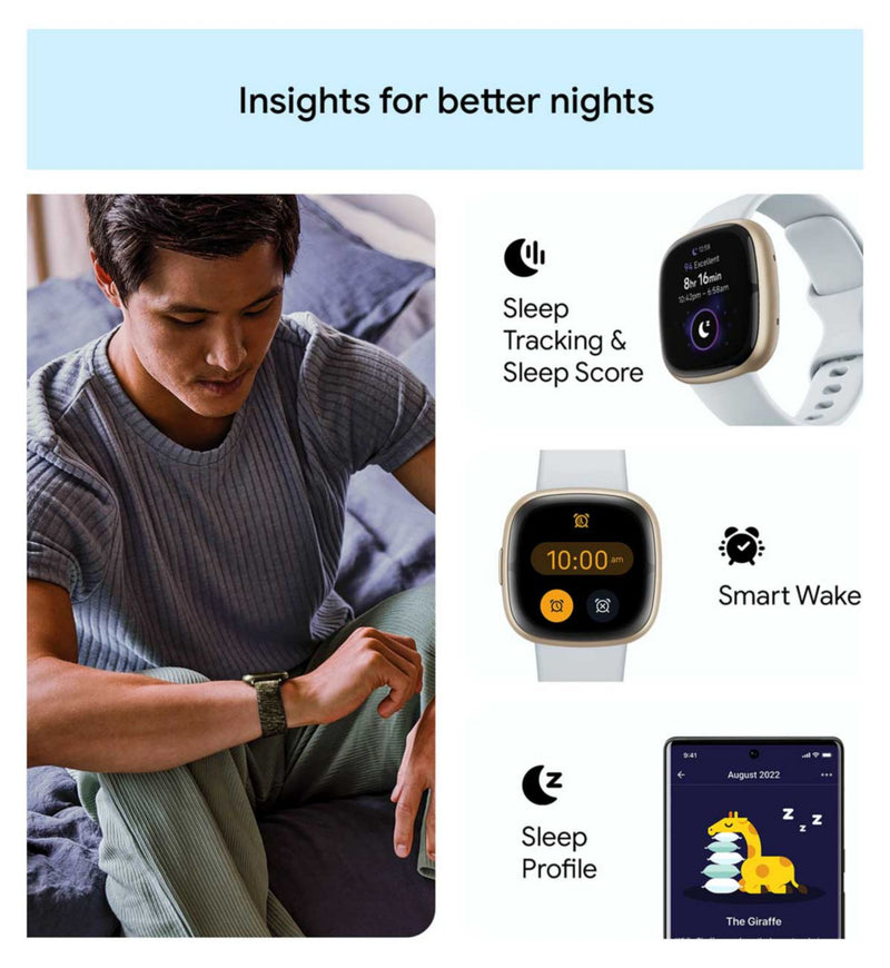 Fitbit Sense 2 Blue Mist smartwatch - British product