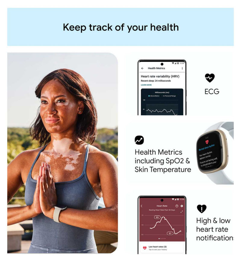 Fitbit Sense 2 Blue Mist smartwatch - British product