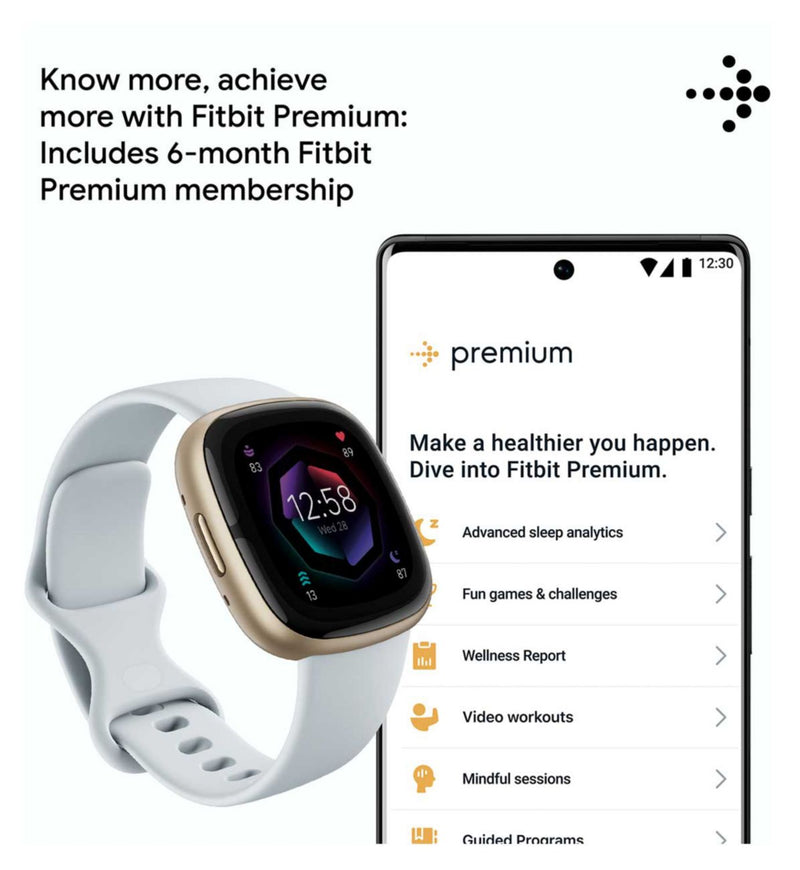 Fitbit Sense 2 Blue Mist smartwatch - British product