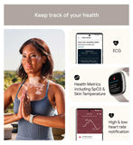 Fitbit Sense 2 Lunar White smartwatch (British brand)