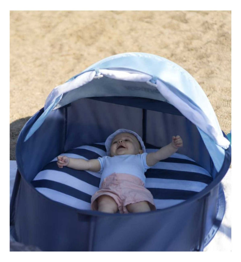 Babymoov Babyni Anti-UV Playpen Cot Mariniere colourway, UK version