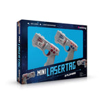 Pocket-sized mini laser tag set with keychain blasters, UK version