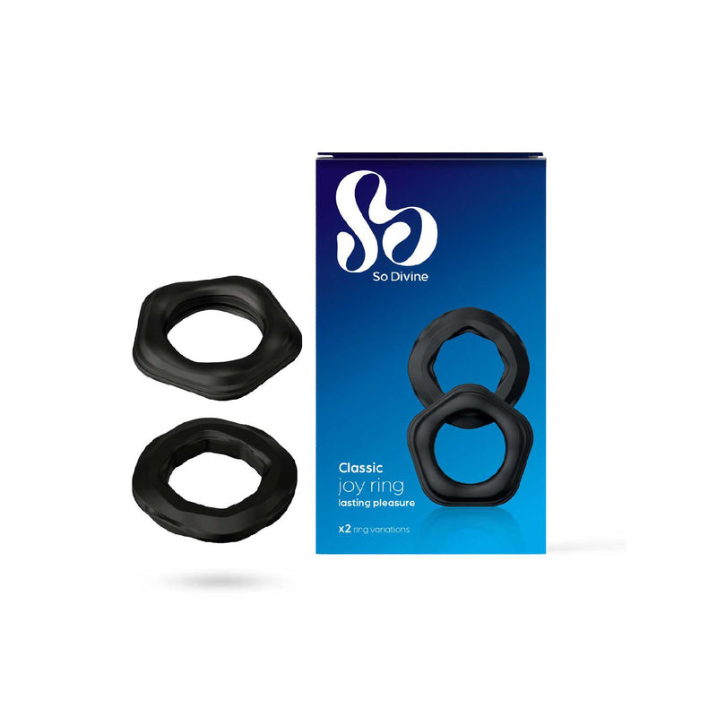 So Divine men's dual ring pack 2-pack, imported from the UK