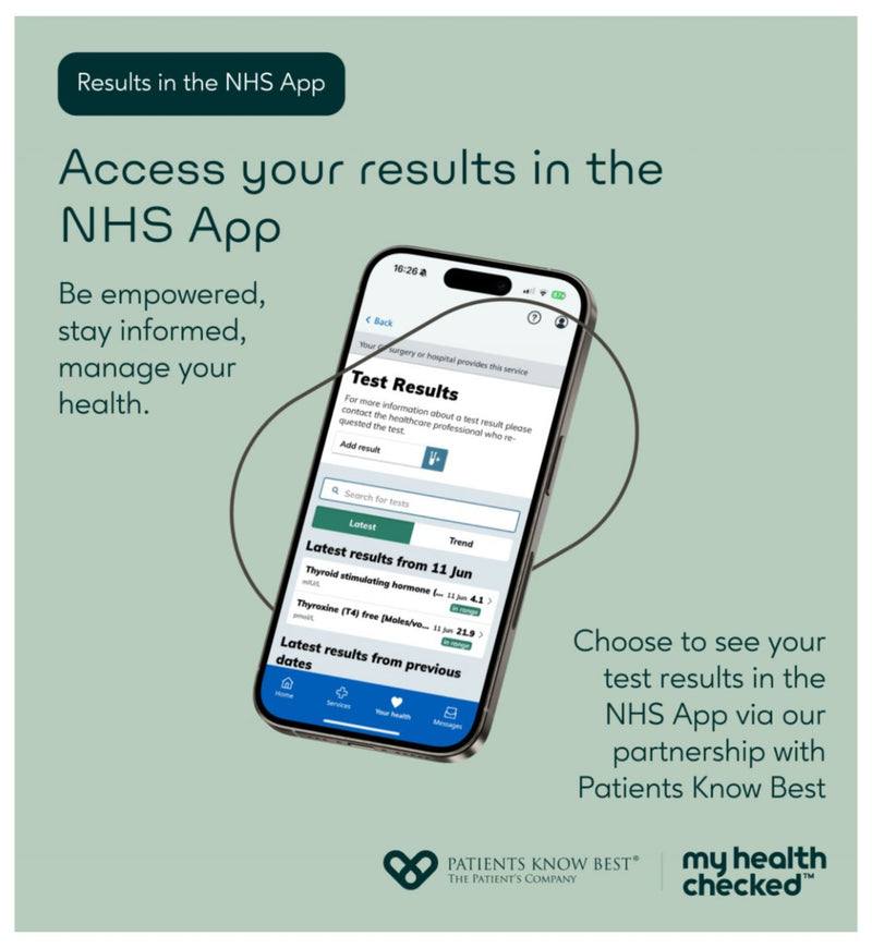 MyHealthChecked weight management blood test kit, imported from the UK