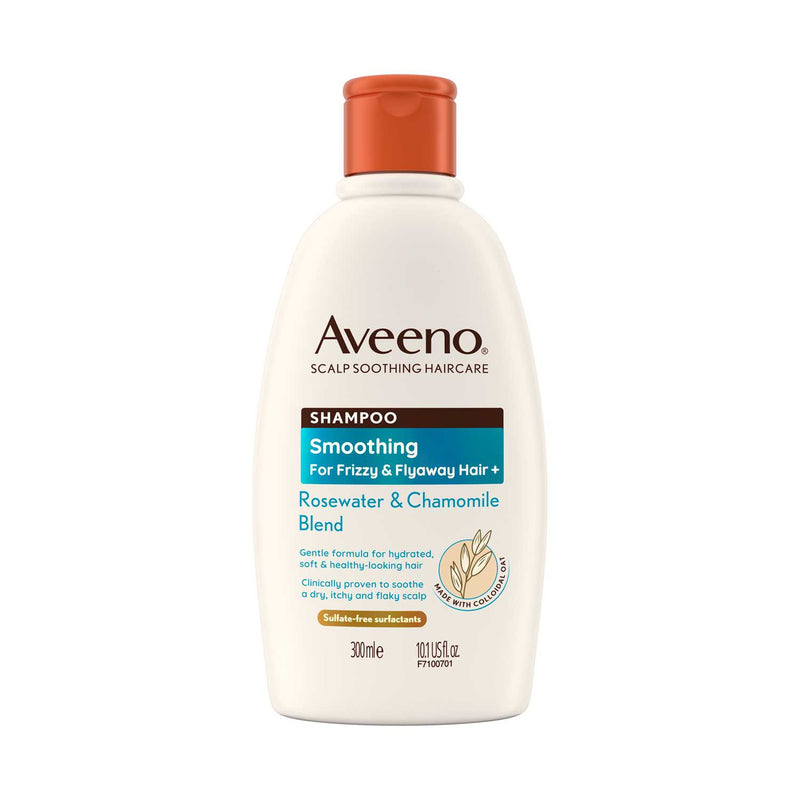 Aveeno Smoothing+ Shampoo Rose Water & Chamomile Blend 300ml - British product