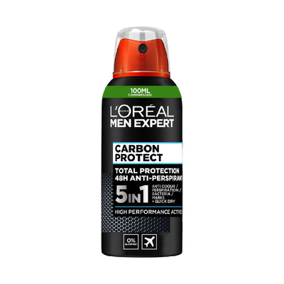 Boots L'Oreal Men Carbon Protect Deodorant Spray 100ml- Buy online at McGrocer