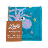Boots Everyday Wild Bathing Wash Cloth with sea creatures - British product