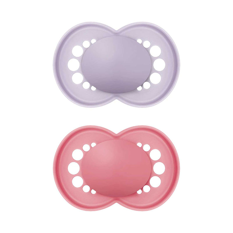 MAM Original soother 2 pack plain pink (British brand)