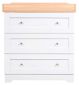 Tutti Bambini Rio Chest Changer Dove Grey Oak, imported from the UK