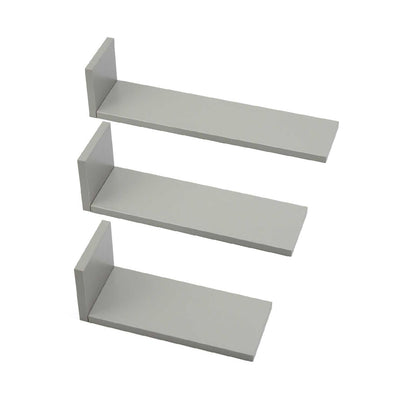 Boots Tutti Bambini Rio Set of Three L-Shaped Wall Shelves Dove Grey- Buy online at McGrocer