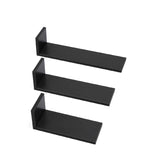 Tutti Bambini Rio Set of Three L-Shaped Wall Shelves - Slate Grey