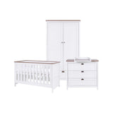 Boots Tutti Bambini Verona 3 Piece Room Set White Oak Nursery Furniture- Buy online at McGrocer