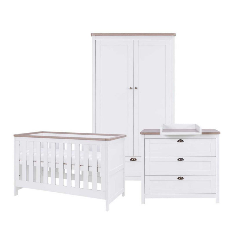 Tutti Bambini Verona 3 Piece Room Set White Oak (British brand)