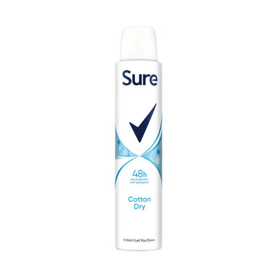 Boots Sure Antiperspirant Cotton Dry Deodorant Spray 200ml- Buy online at McGrocer