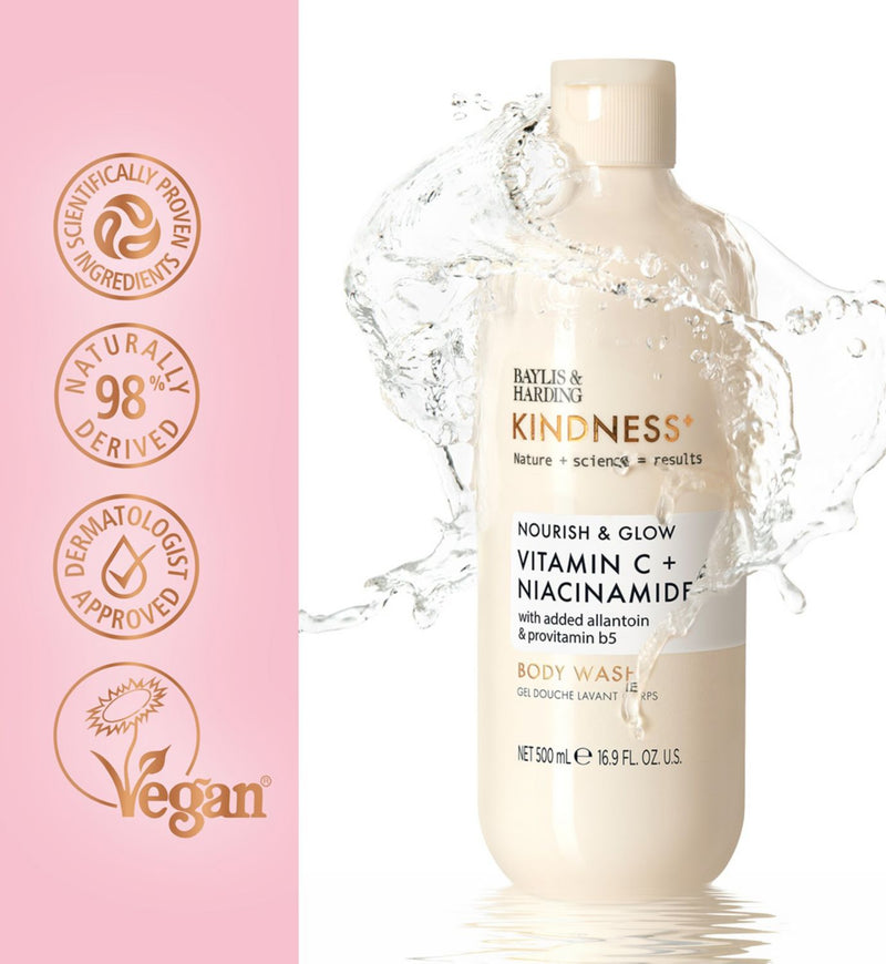 Baylis & Harding Kindness+ body wash Vitamin C 500ml - British product