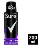 Sure Men Antiperspirant Aerosol Active Dry 200 ml
