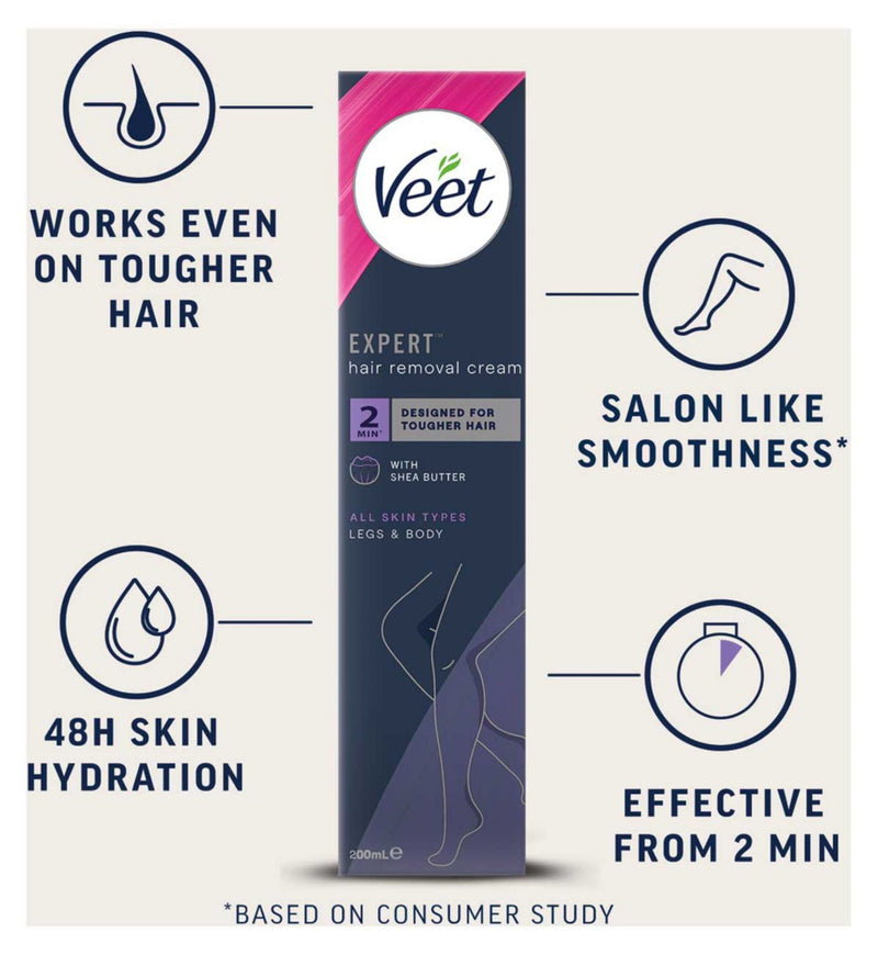 Veet Expert hair removal cream 200ml, UK version