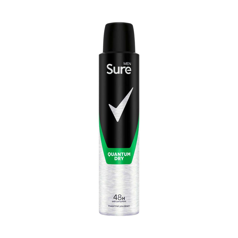 Sure Men Quantum Dry Antiperspirant Spray 200ml (British brand)