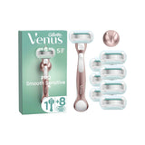 Gillette Venus Pro Smooth Sensitive women's razor with 8 blades, imported from the UK