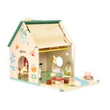 Classic World Flower Cottage Dollhouse Wooden Set - British product