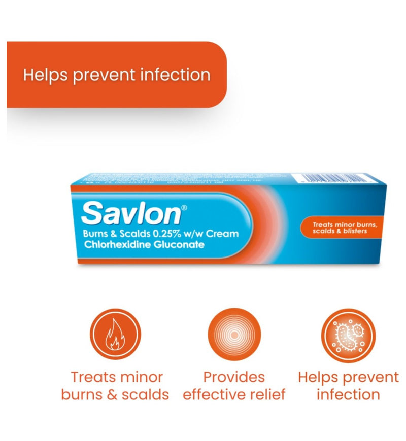 Savlon antiseptic burns cream 30g (British brand)