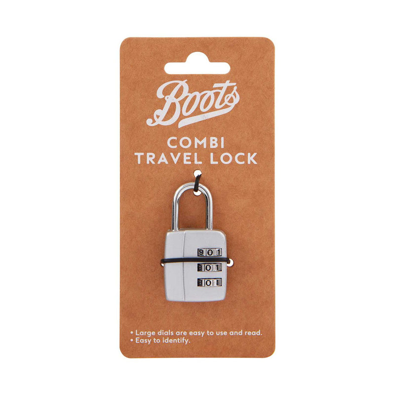 Boots Combi Travel Lock 3 digit combination imported from the UK