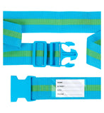 Boots luggage strap blue yellow (British brand)