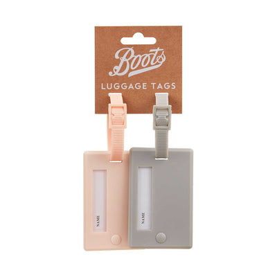 Boots Boots Luggage Tag Pink & Grey - Travel Accessory - McGrocer- Buy online at McGrocer
