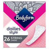 Bodyform Dailies String Panty Liners 26 pack - British product