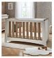 CuddleCo Ada Cot Bed White and Ash - British product